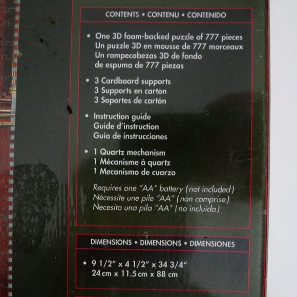 Puzz 3D Grandfather Clock New Sealed - Picture 7 of 8